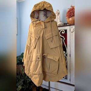 Aigle‎ Tan Japanese Style Poncho Hooded Jacket